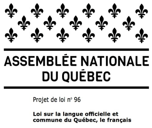 Assemblée nationale du Québec - Projet de loi 96