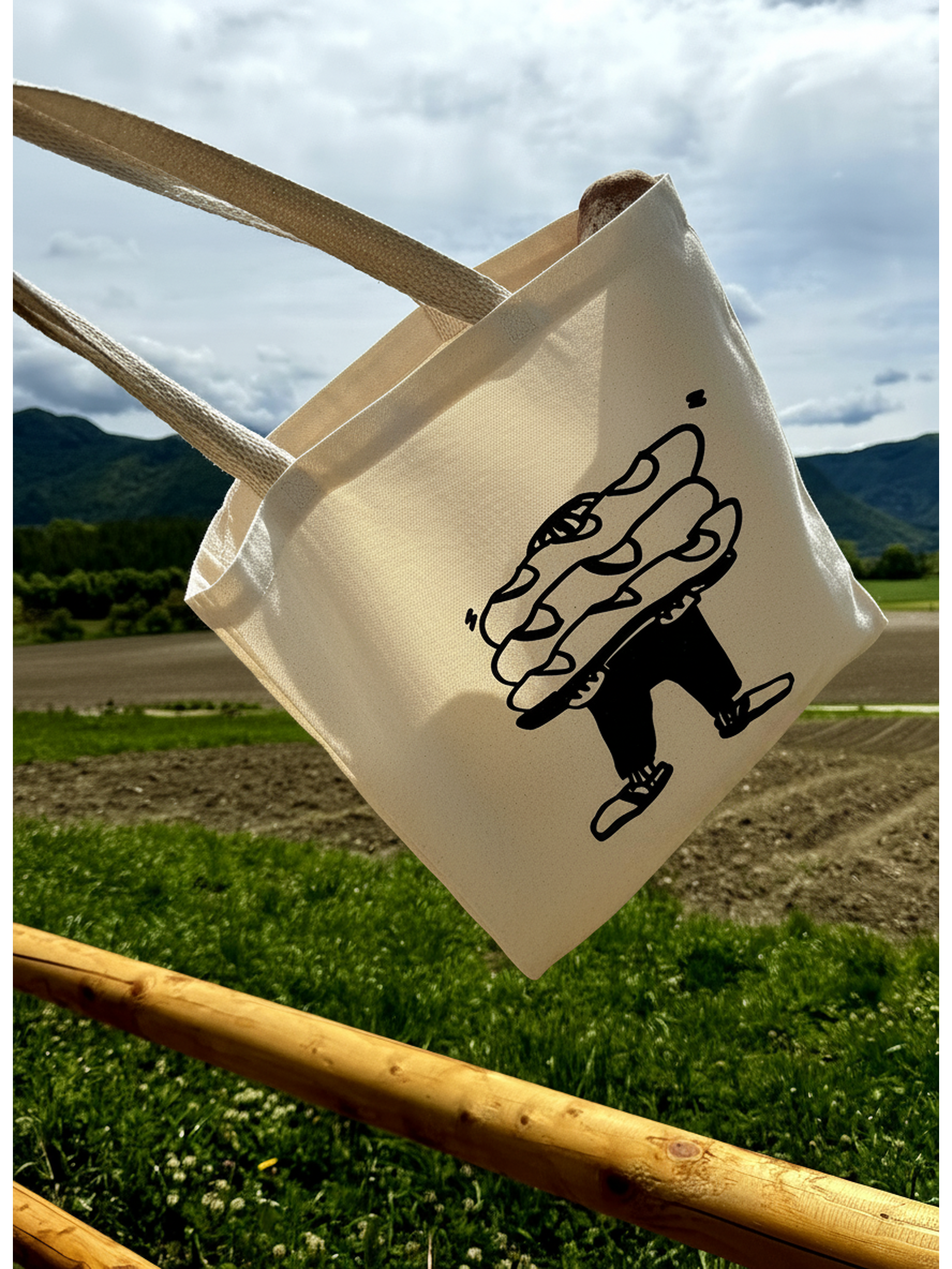 Sac fourre-tout « Avoir du pain sur la planche » – Image 2